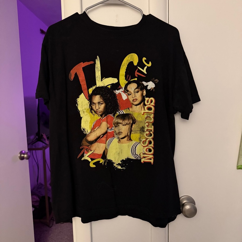 Black TLC No Scrubs Graphic T-Shirt